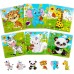 Toytexx Wooden Jigsaw Puzzles, 6 Pack Animal Puzzles for Toddlers Kids 3 Years Old Educational Toys for Boys and Girls